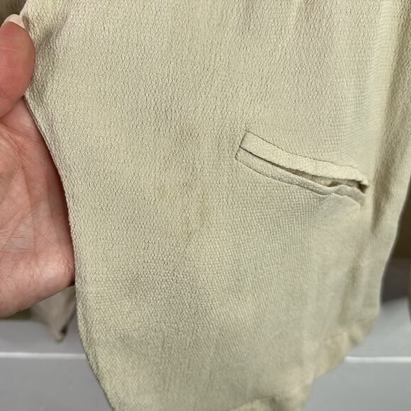 HONEY PUNCH Tan Cream Open Front Long Sleeve Cardigan Jacket Top Size Large - Picture 10 of 11